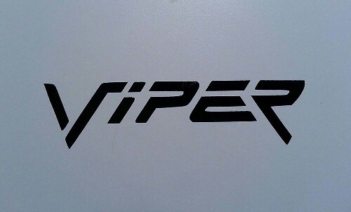 Autocollant en vinyle Logo Viper pour Dodge Plymouth Cuda Challenger Demon