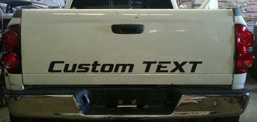 Lettrage personnalisé de hayon Autocollant vinyle pour hayon pour Dodge Ram 1500