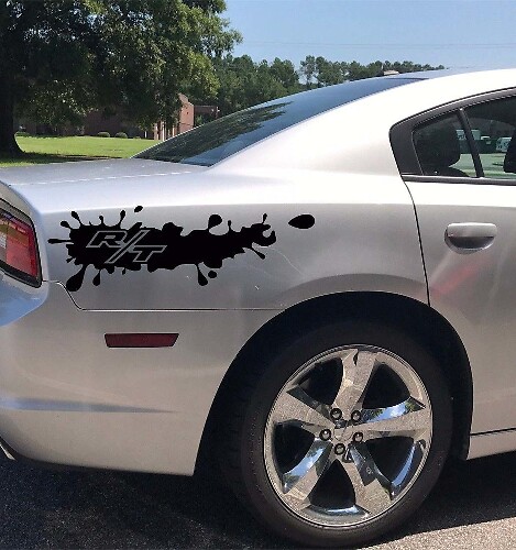 2 autocollants en vinyle pour chargeur Dodge SRT8 arrière Hemi mopar Graphics logo RT power