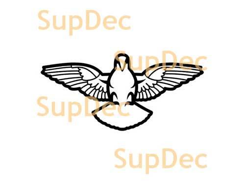 Aigle vinyle Art mur fenêtre salle de bains autocollant amovible #5
