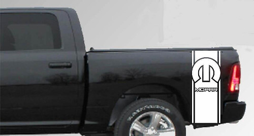 Autocollant Vinyle Bandes Latérales Arrière Logo Mopar pour Dodge Ram 1500 2500 3500