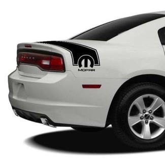 2011-2014 Dodge Charger Mopar Bande de coffre arrière Kit graphique complet en vinyle 1