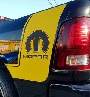 2 décalcomanies en vinyle pour camion autocollant à rayures de course Dodge Ram Mopar Hemi auto Graphics Now