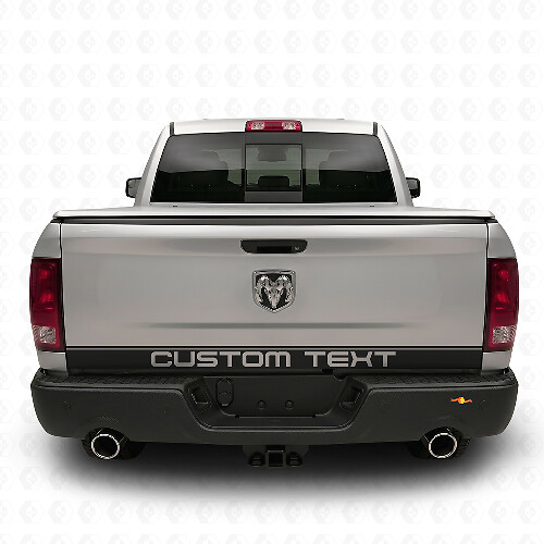 Autocollant vinyle bande personnalisée pour hayon Dodge Ram 1500 2009–2018