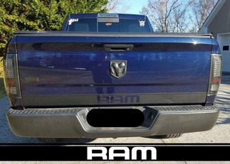 Autocollant de bande de hayon Ram 1500 Hemi Dodge Truck 2009-2018 DR15