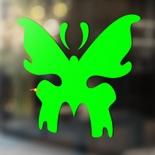 Autocollant Vinyle Universel Silhouette Papillon_3