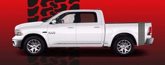 Dodge Ram 2009-2018 HEMI MOPAR SPORT BIG HORN Lot de décalcomanies pour lit de camion