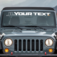Jeep Wrangler JL JLU Wrangler pare-brise bannière vinyle autocollant autocollant
 2