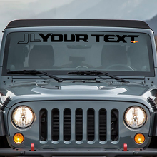 Jeep Wrangler JL JLU Wrangler pare-brise bannière vinyle autocollant autocollant
 3