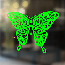 Autocollant en vinyle universel papillon style ajouré_2