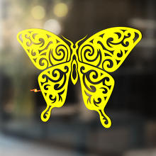 Autocollant en vinyle universel papillon style ajouré_4