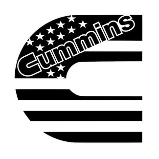 Dodge Cummins C American USA Flag Sticker autocollant pour fenêtre, camion, Yeti
