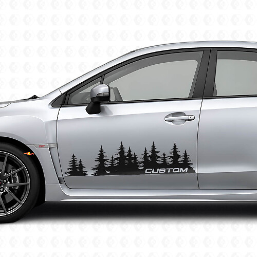 Kit de autocollants vinyle personnalisés Forest Style pour porte de Suba Impreza