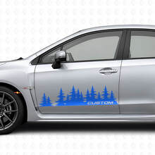Kit de autocollants vinyle personnalisés Forest Style pour porte de Suba Impreza_2