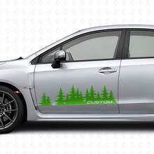 Kit de autocollants vinyle personnalisés Forest Style pour porte de Suba Impreza_3