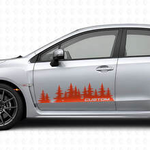 Kit de autocollants vinyle personnalisés Forest Style pour porte de Suba Impreza_4