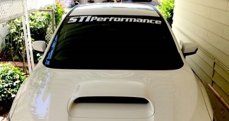 Subaru Decal STI Performance bannière Subie autocollant pare-brise visière rallye graphique