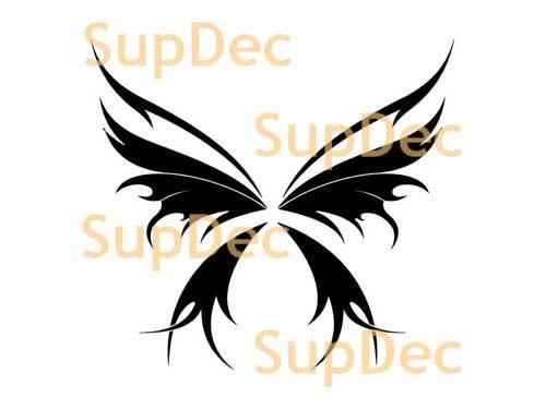 Autocollant mural en vinyle en forme de papillon pour fenêtre de salle de bain #7
