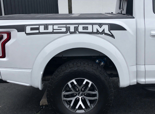 Autocollant vinyle paire d'accent personnalisé pour Ford F-150 2017-2018