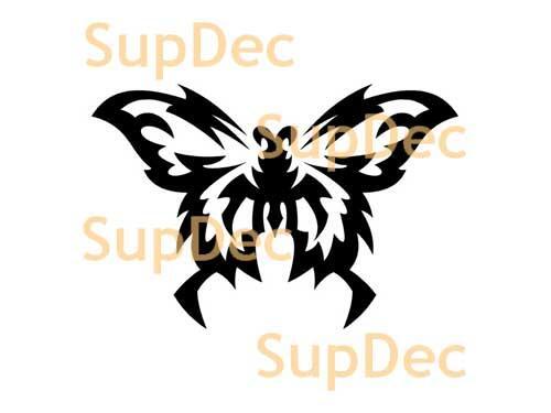 Autocollant mural en vinyle pour fenêtre de salle de bain motif papillon #6
