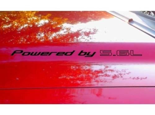 Autocollant de capot x2 Autocollant de texte Powered by 5.6L pour camion de voiture SUV 4x4