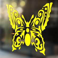 Autocollant Universel en Vinyle Décoratif Papillon Style Tribal_4