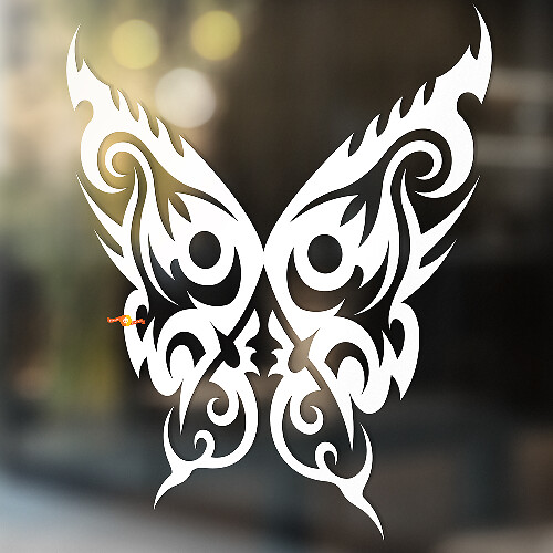 Autocollant Universel en Vinyle Fire Butterfly