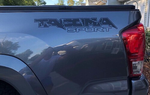Ensemble d'autocollants latéraux en vinyle style Sport pour Toyota Tacoma