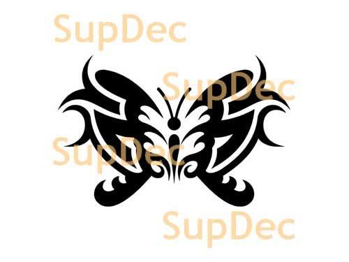 Autocollant mural en vinyle pour fenêtre de salle de bain motif papillon #12
