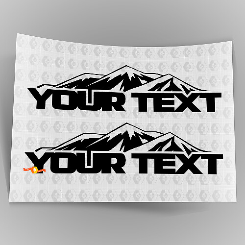Kit de Décalcomanies Vinyles Personnalisées Capot Montagne pour Jeep Wrangler