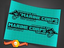 Autocollant en vinyle pour capot latéral Marine Corps USMC, graphique pour Jeep Wrangler 27 