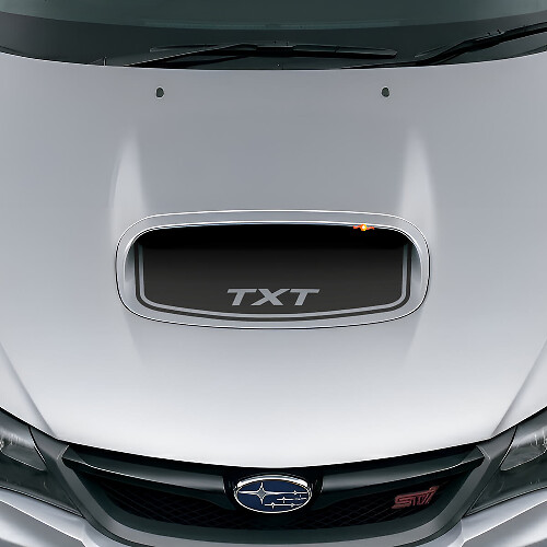 Autocollant en vinyle personnalisé pour entrée d’air capot noir pour Suba Impreza WRX STI