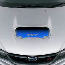 Autocollant en vinyle personnalisé pour entrée d’air capot noir pour Suba Impreza WRX STI_2