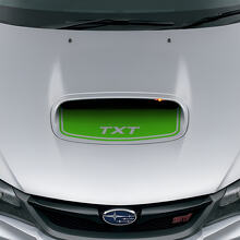 Autocollant en vinyle personnalisé pour entrée d’air capot noir pour Suba Impreza WRX STI_3