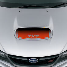 Autocollant en vinyle personnalisé pour entrée d’air capot noir pour Suba Impreza WRX STI_4