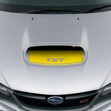 Autocollant en vinyle personnalisé pour entrée d’air capot noir pour Suba Impreza WRX STI_5