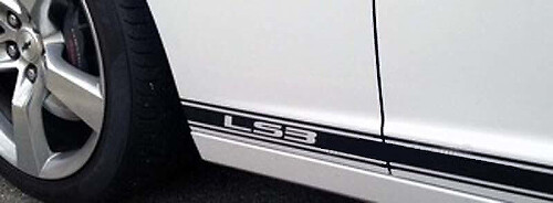Kit d'autocollants vinyle bandes latérales contour LS pour Chevrolet Camaro 2010-2015