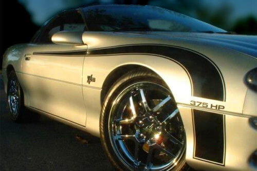 Kit d'autocollants latéraux en vinyle style "Hockey Stick" pour Chevy Camaro 1993-2002