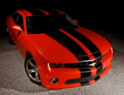 2010-2013 Chevy Camaro Tapered Double Rally Racing Stripes Autocollants Autocollants
