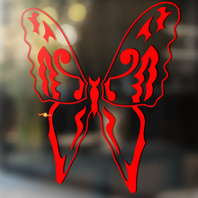Autocollant Vinyle Universel Silhouette de Papillon Style Tribal_2
