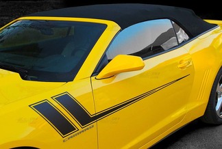 2014 2015 2016 2017 Chevy Camaro Fender to Side Hash Rally Racing Stripes Stickers