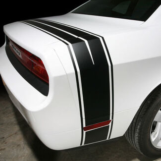 2008-2014 Dodge Challenger arrière coffre quart panneau bandes latérales décalcomanies rallye
