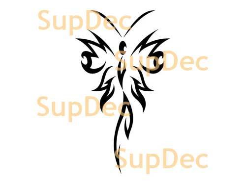 Autocollant mural en vinyle papillon pour fenêtre et salle de bains, autocollant #16
