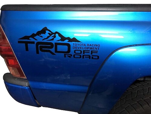 Ensemble d’autocollants latéraux en vinyle TRD Off Road Mountain Bed pour Toyota Tacoma