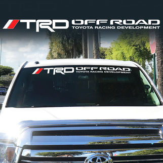 Toyota TRD pare-brise Tacoma Tundra hors route Racing 4x4 autocollant autocollant vinyle ll