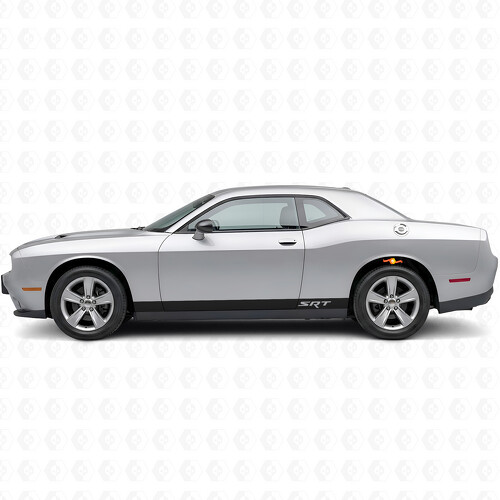 Autocollant Vinyle Bande Style SRT pour Bas de Caisse Dodge Challenger 2009-2018