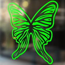 Autocollant Vinyle Universel Silhouette Contour Papillon_3