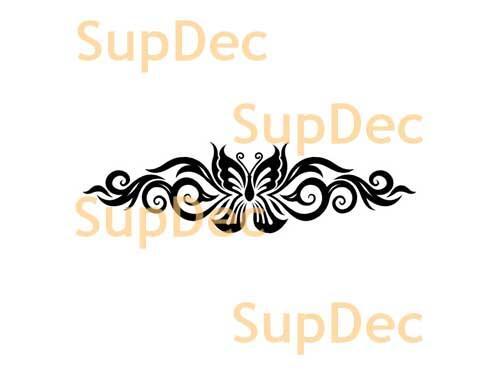 Autocollant mural en vinyle représentant un papillon pour fenêtre de salle de bain #21
