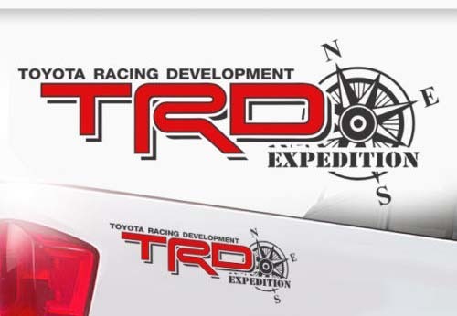 Toyota TRD Truck Off-Road Racing Tacoma Tundra Expedition Autocollant en vinyle