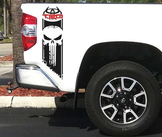 Tundra TRD Logo Punisher Sport Off Road 4x4 Toyota Stickers Vinyle Autocollants Sticker F